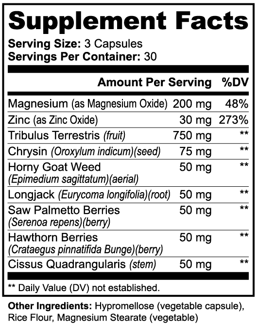 HLTH-IgniteX (Men's Sexual Performance supplement)